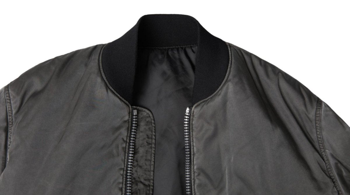 MM6 Maison Margiela Gray Bomber Zipper Pocket Sleeves Jacket - The Gentlemen's Vault