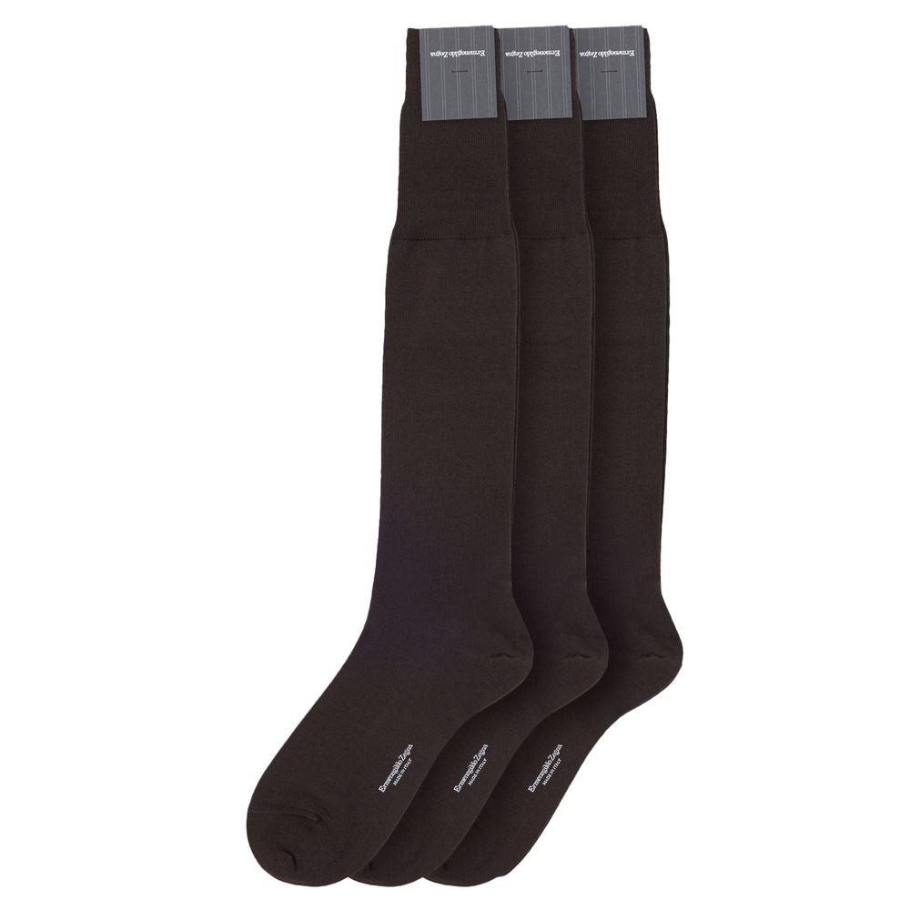 ZEGNA Brown Wool Sock - The Gentlemen's Vault