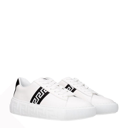 Versace White Leather Sneakers - The Gentlemen's Vault