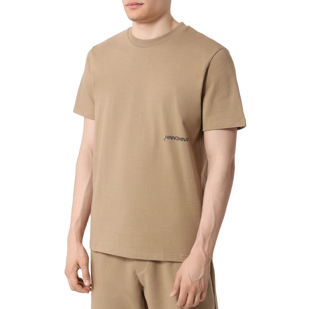 Hinnominate Brown Cotton T-Shirt - The Gentlemen's Vault