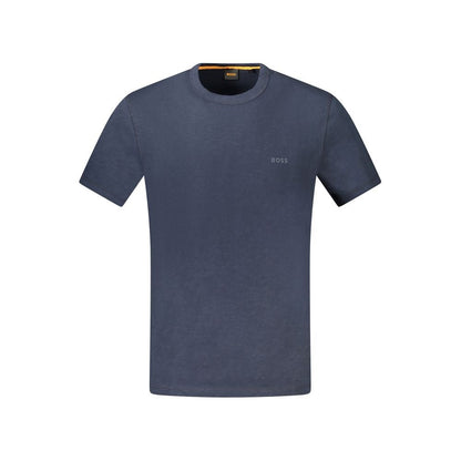 Hugo Boss Blue Cotton T-Shirt - The Gentlemen's Vault