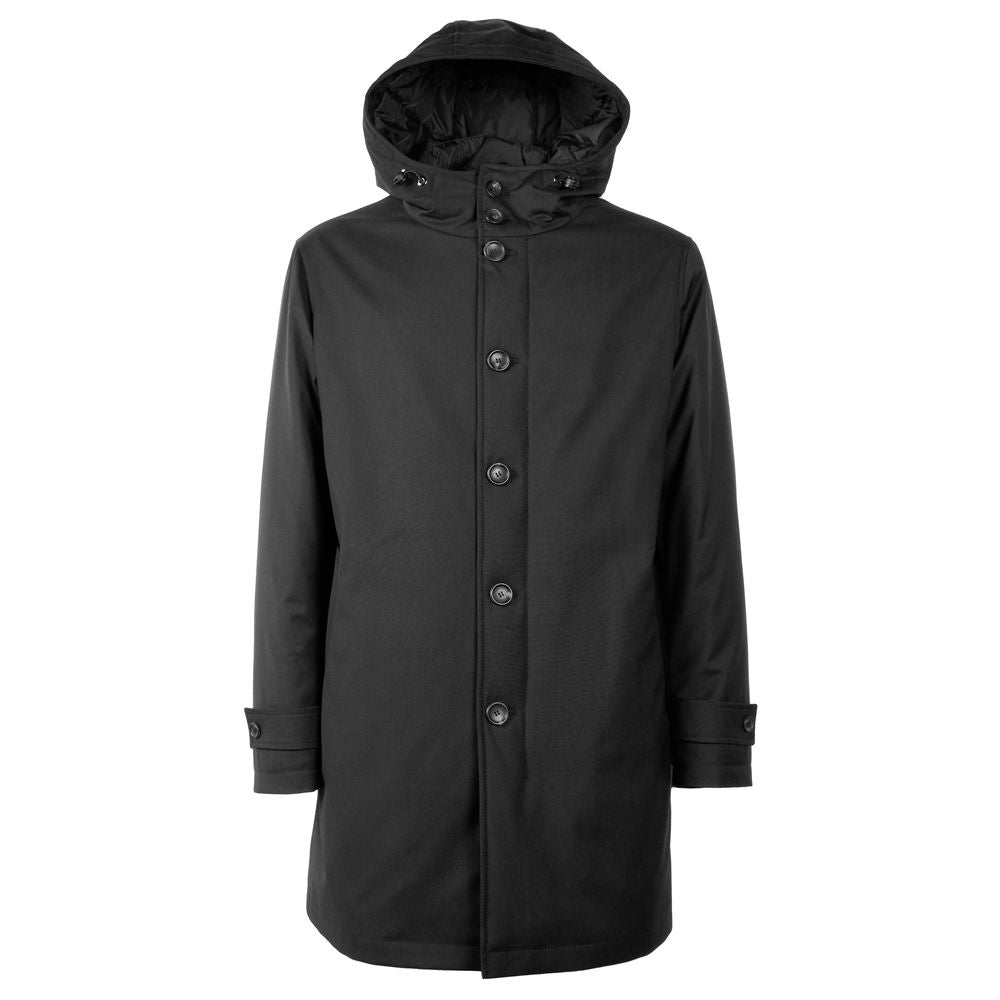 Made in Italy Black Wool Men's Jacket - The Gentlemen's Vault