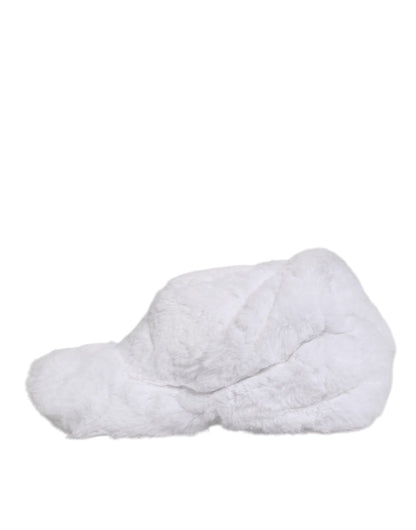 Dolce & Gabbana White Modacrylic Rapper Men Baseball Capello Hat - The Gentlemen's Vault
