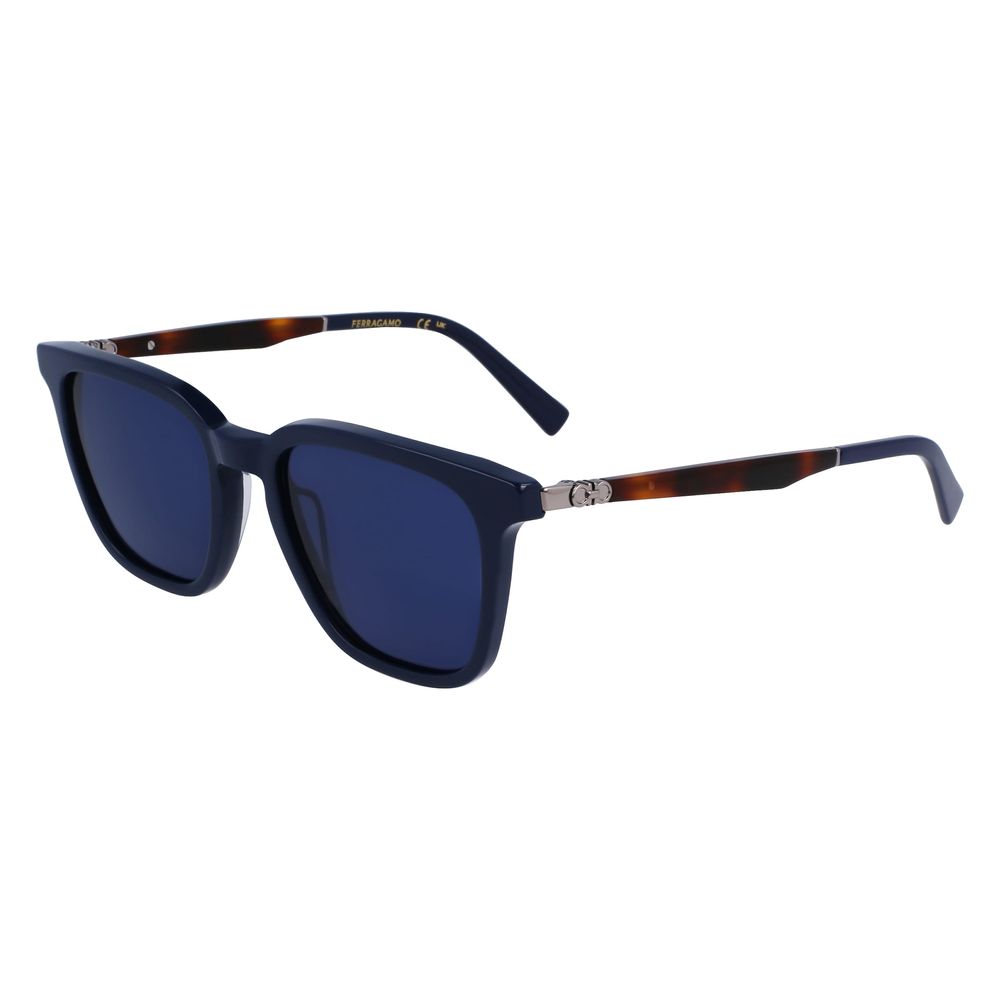 Ferragamo Blue Acetate Sunglasses - The Gentlemen's Vault