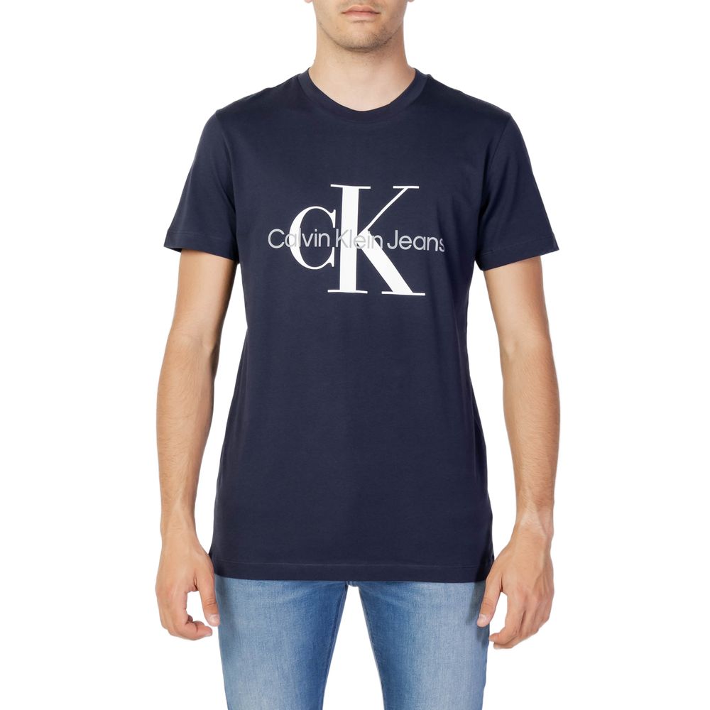 Calvin Klein Jeans Blue Cotton T-Shirt - The Gentlemen's Vault