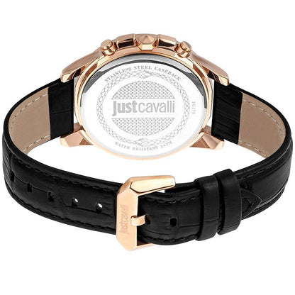 Just Cavalli Black Leather Bracelet Watch - The Gentlemen's Vault