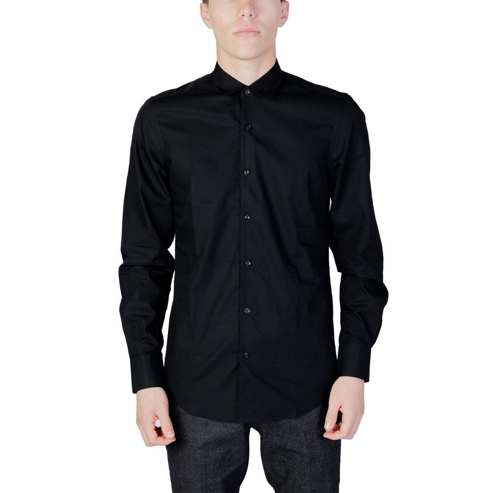Antony Morato Black Cotton Shirt - The Gentlemen's Vault