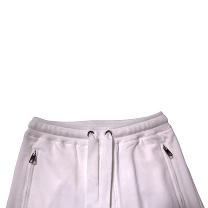 Dolce & Gabbana White Logo Tape Jogger Cotton Sweatpant Pants - The Gentlemen's Vault