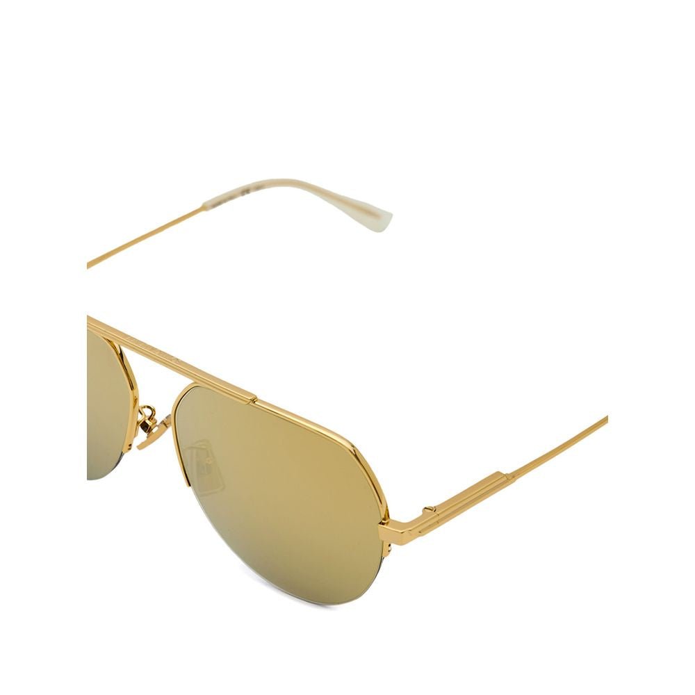 Bottega Veneta Gold Metal Sunglass - The Gentlemen's Vault