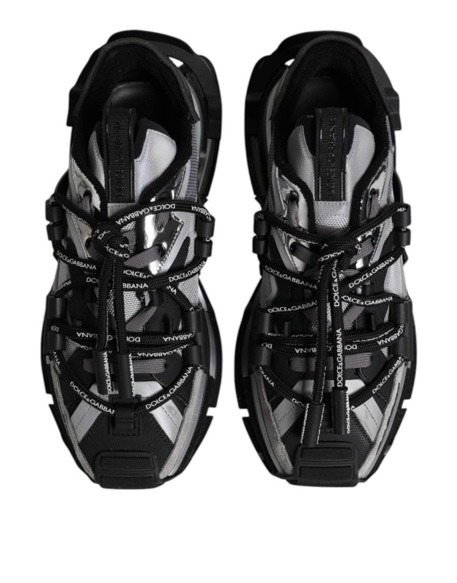 Dolce & Gabbana Multicolor Panelled Space Sneakers Shoes - The Gentlemen's Vault