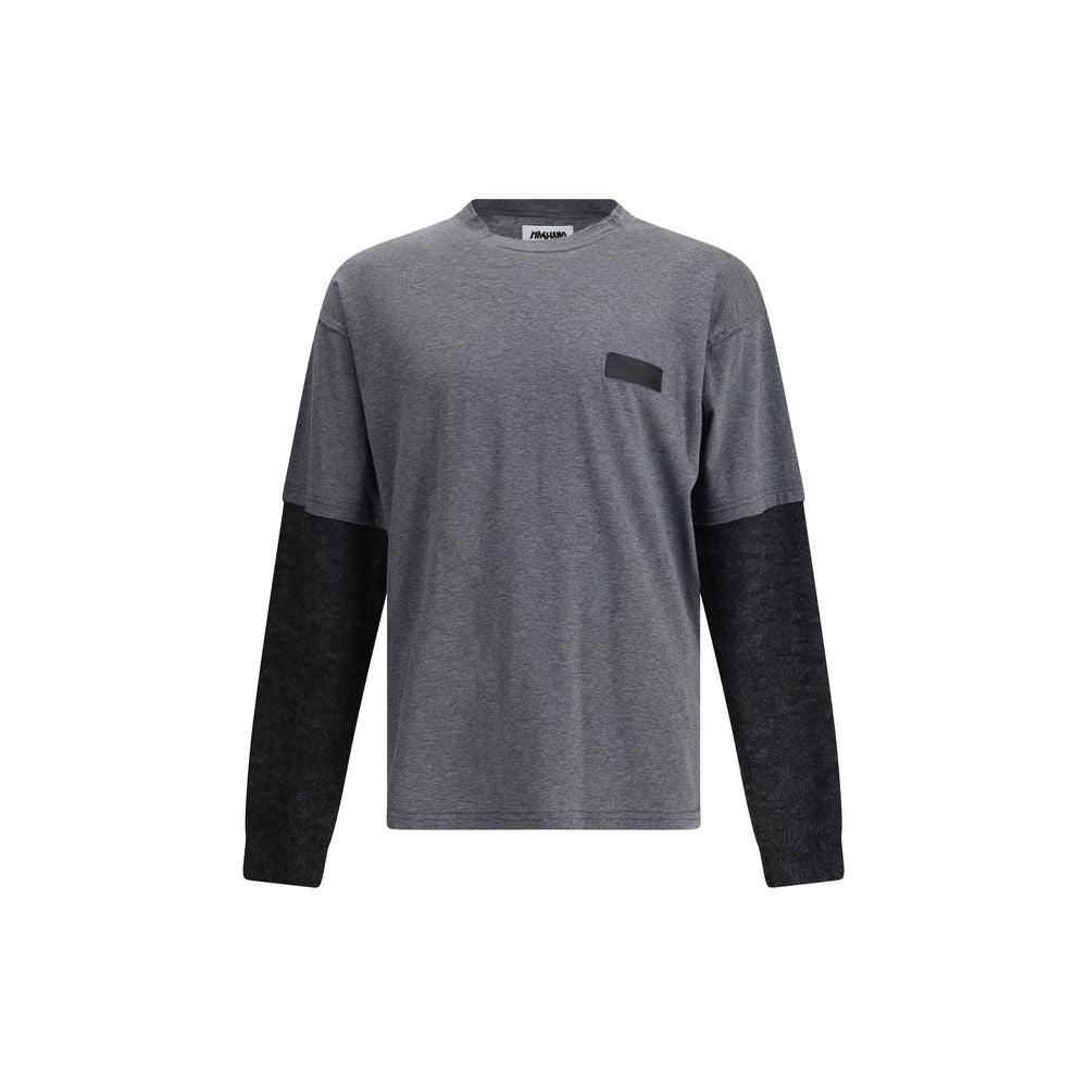 Magliano Trauma long sleeve in contrast T-shirt - The Gentlemen's Vault