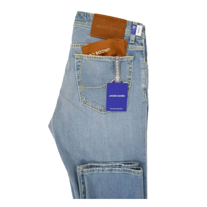 Jacob Cohen Blue Cotton Jeans & Pant - The Gentlemen's Vault