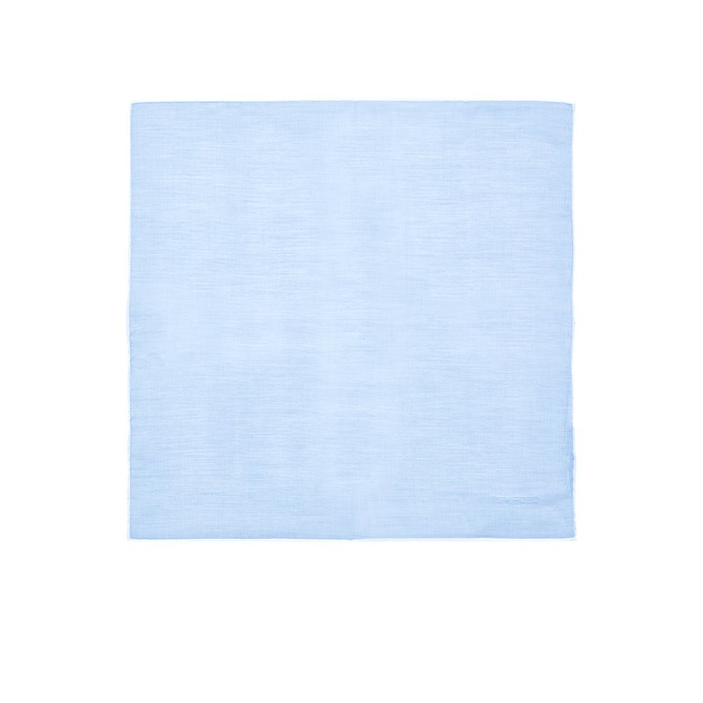 Tom Ford Blue Cotton Pocket Square - The Gentlemen's Vault