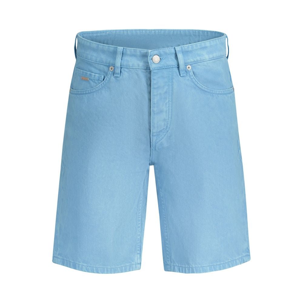 Hugo Boss Blue Cotton Short - The Gentlemen's Vault