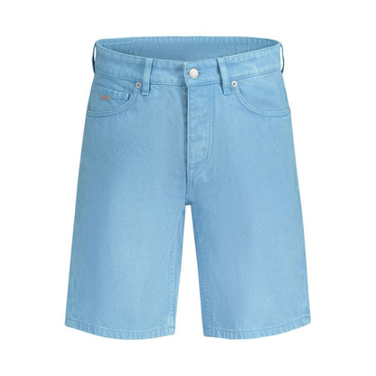 Hugo Boss Blue Cotton Short - The Gentlemen's Vault