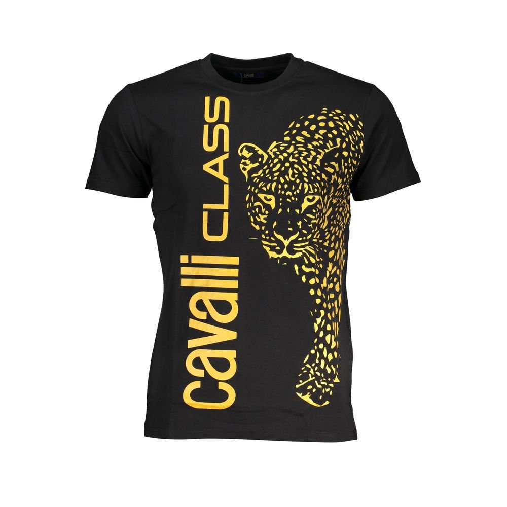 Cavalli Class Black Cotton T-Shirt - The Gentlemen's Vault