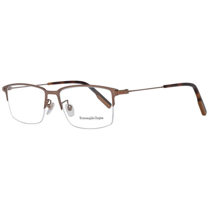 Ermenegildo Zegna Bronze Men Glasses Frame - The Gentlemen's Vault