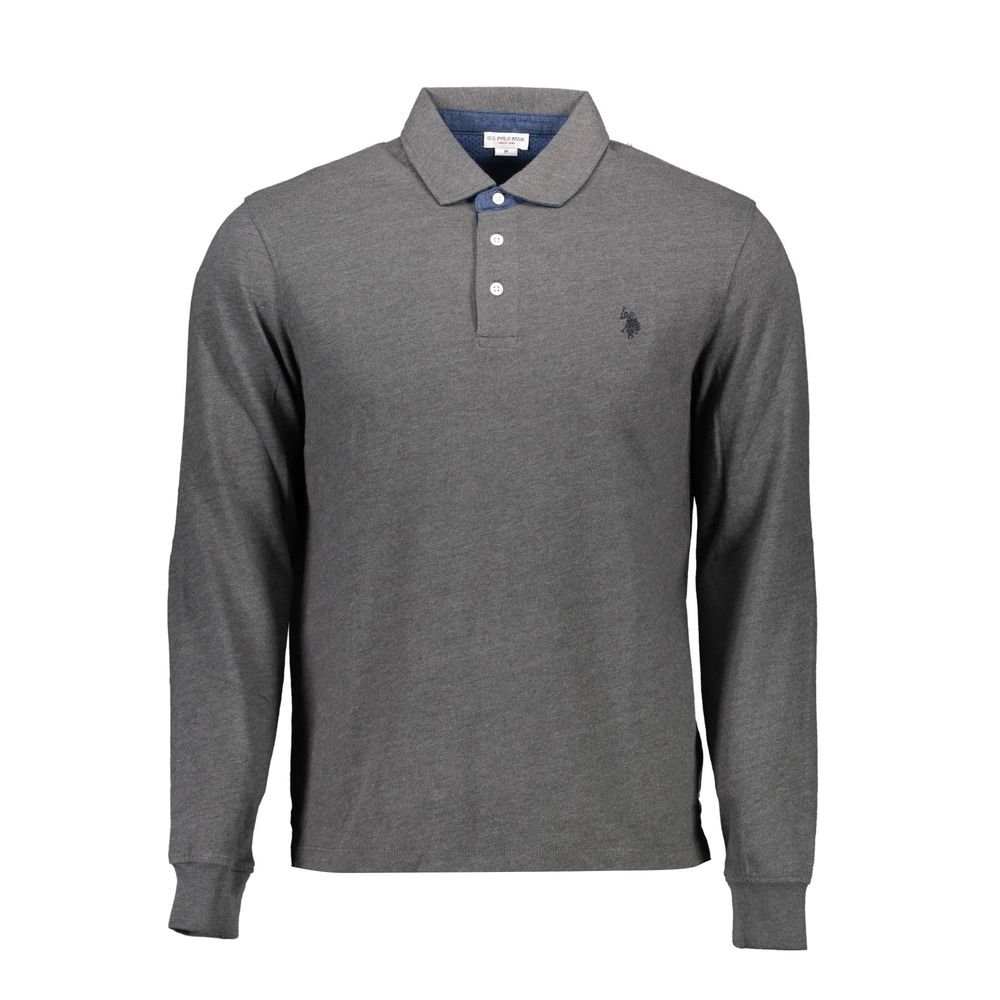 U.S. POLO ASSN. Gray Cotton Men Polo Shirt - The Gentlemen's Vault