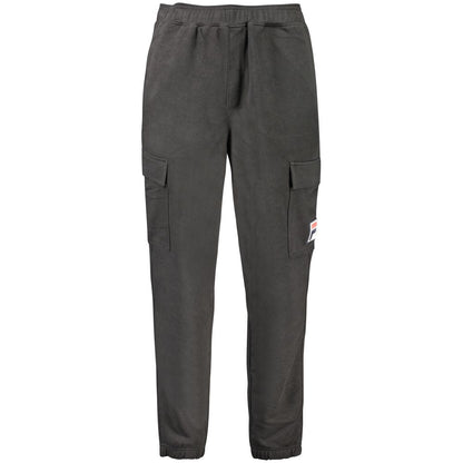 Fila Black Cotton Pant - The Gentlemen's Vault