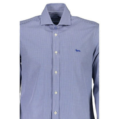 Harmont & Blaine Blue Cotton Shirt - The Gentlemen's Vault