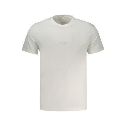 Guess Jeans White Cotton T-Shirt - The Gentlemen's Vault
