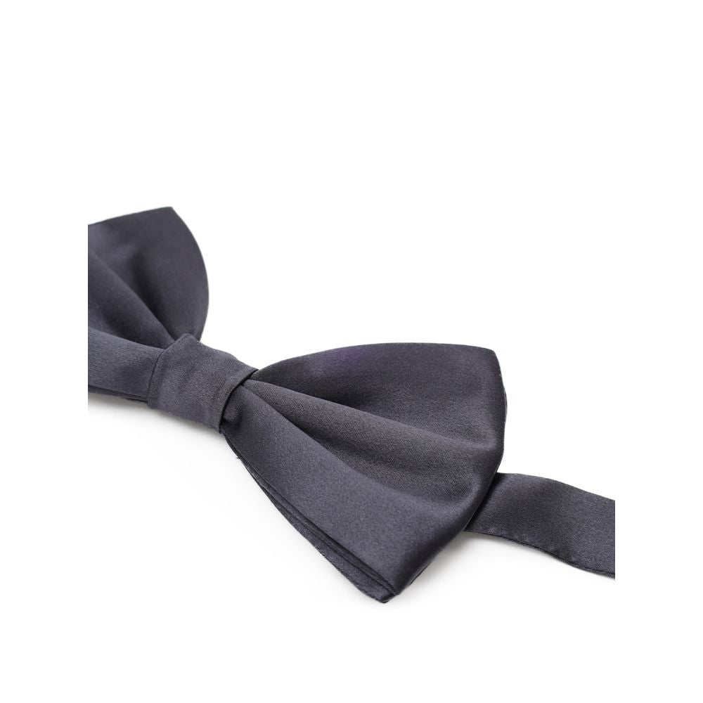 Dolce & Gabbana Gray Silk Bowtie - The Gentlemen's Vault