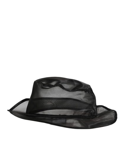 Dolce & Gabbana Black Silk Mesh Bucket Men Fisherman Cap Hat - The Gentlemen's Vault