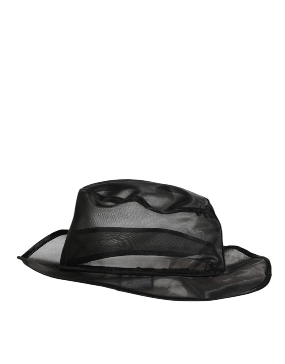 Dolce & Gabbana Black Silk Mesh Bucket Men Fisherman Cap Hat - The Gentlemen's Vault