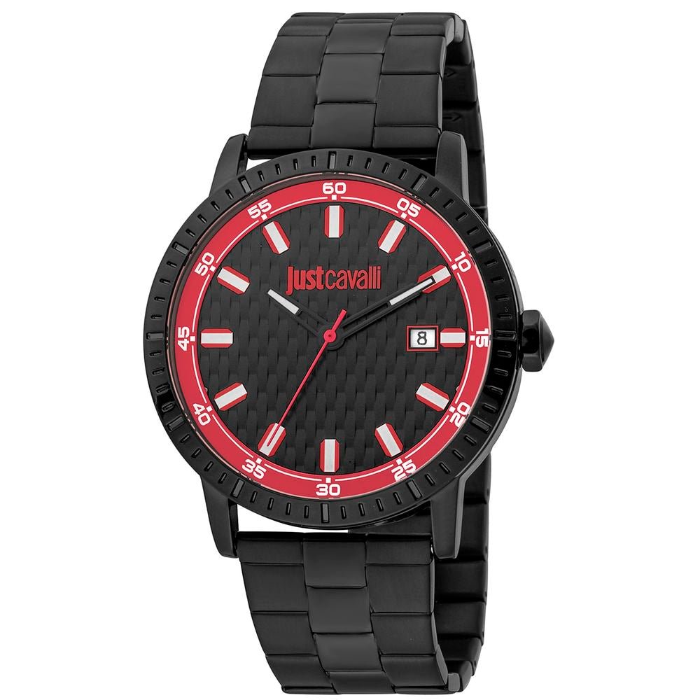 Just Cavalli Black Stainless Steel Dress Watch - The Gentlemen's Vault