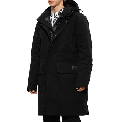 Dolce & Gabbana Black Cotton Jackets & Coat - The Gentlemen's Vault