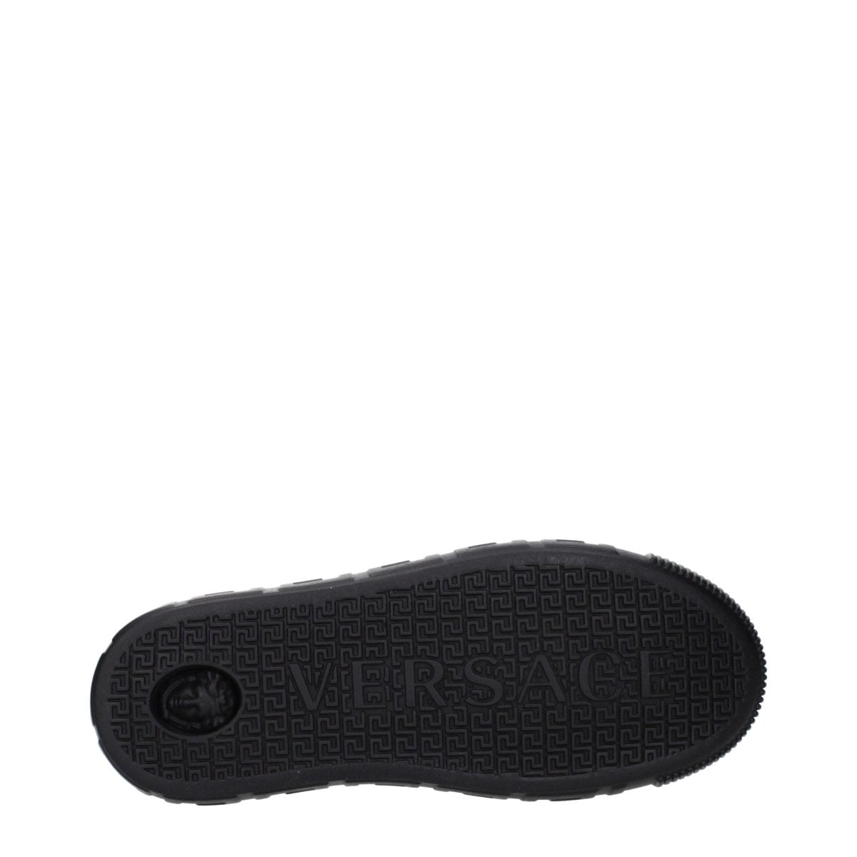 Versace Black Leather Low Tops - The Gentlemen's Vault