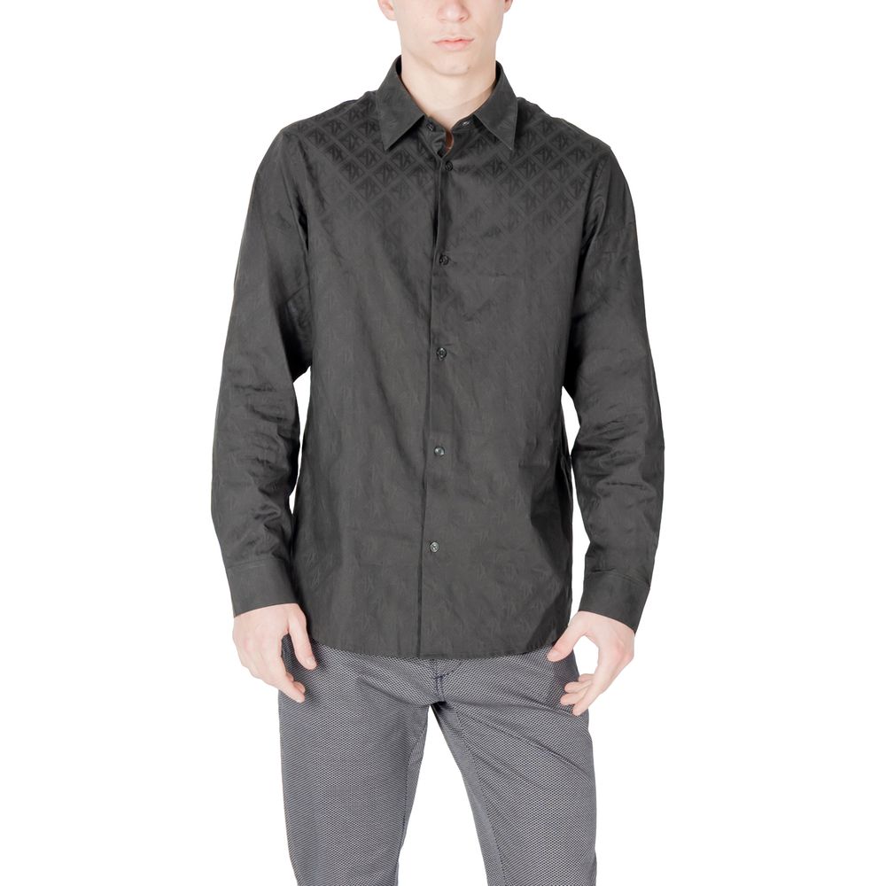 Armani Exchange Black Cotton Shirt - The Gentlemen's Vault