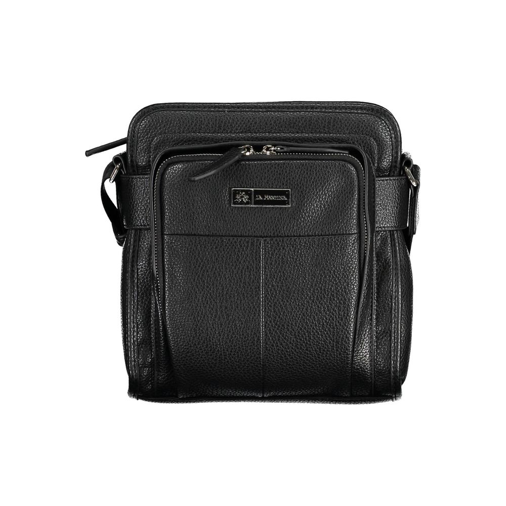 La Martina Black Polyethylene Shoulder Bag - The Gentlemen's Vault