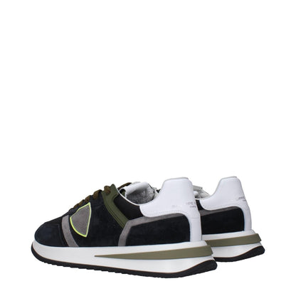 Philippe Model Blue Leather Athletic Sneakers - The Gentlemen's Vault