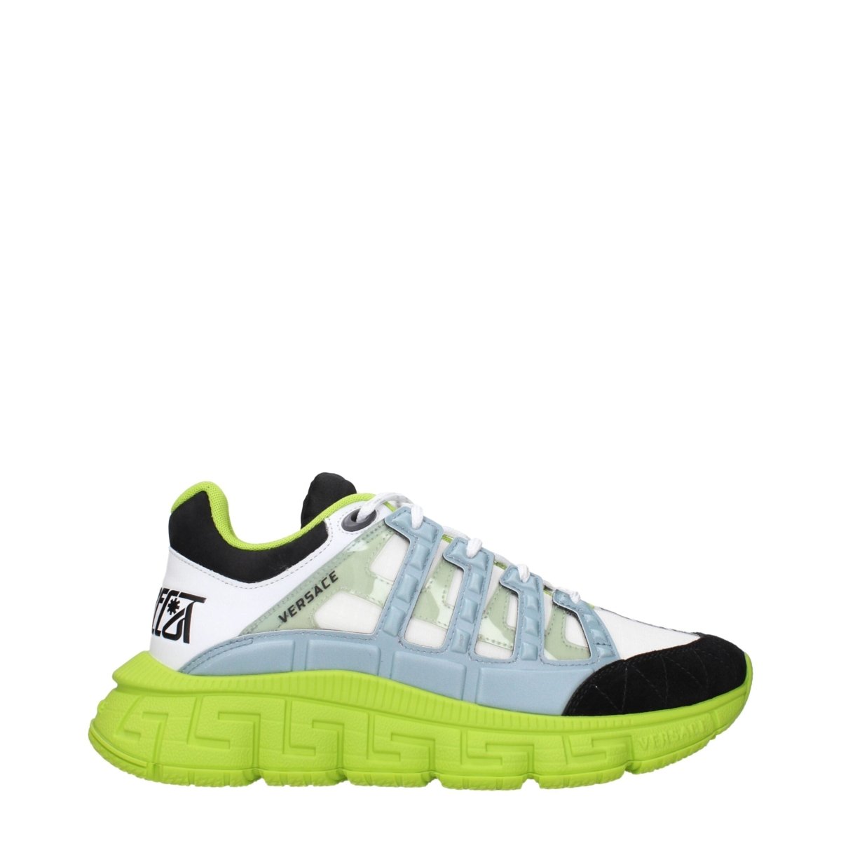 Versace White Fabric Athletic Sneakers - The Gentlemen's Vault