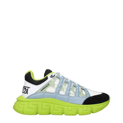 Versace White Fabric Athletic Sneakers - The Gentlemen's Vault