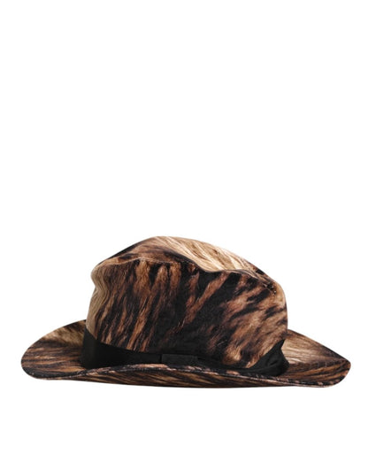 Dolce & Gabbana Multicolor Cotton Blend Fedora Capello Men Hat - The Gentlemen's Vault