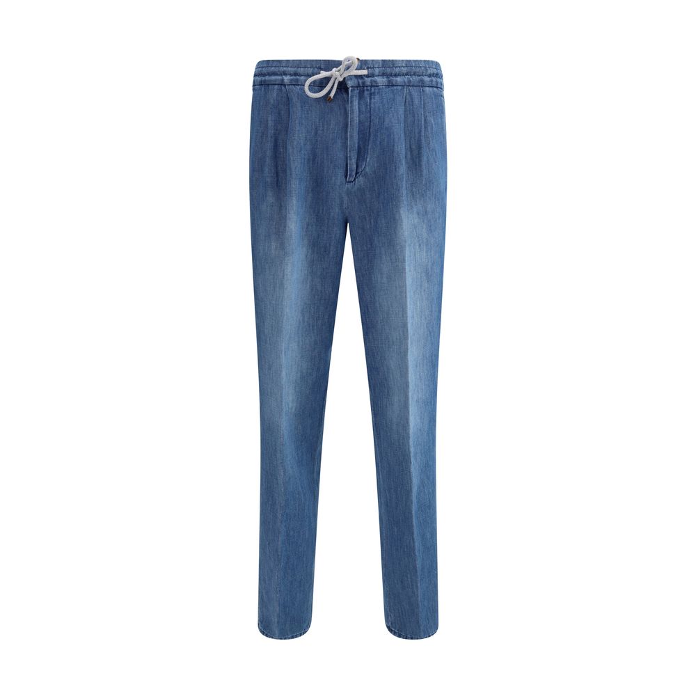 Brunello Cucinelli Jeans with drawstring waistband - The Gentlemen's Vault