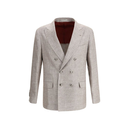 Brunello Cucinelli Light Brown Linen Blazer - The Gentlemen's Vault