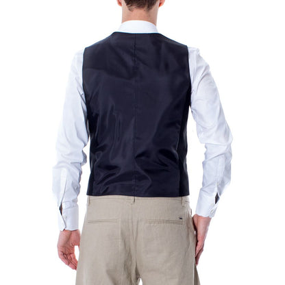 Selected Black Polyester Waistcoat - The Gentlemen's Vault