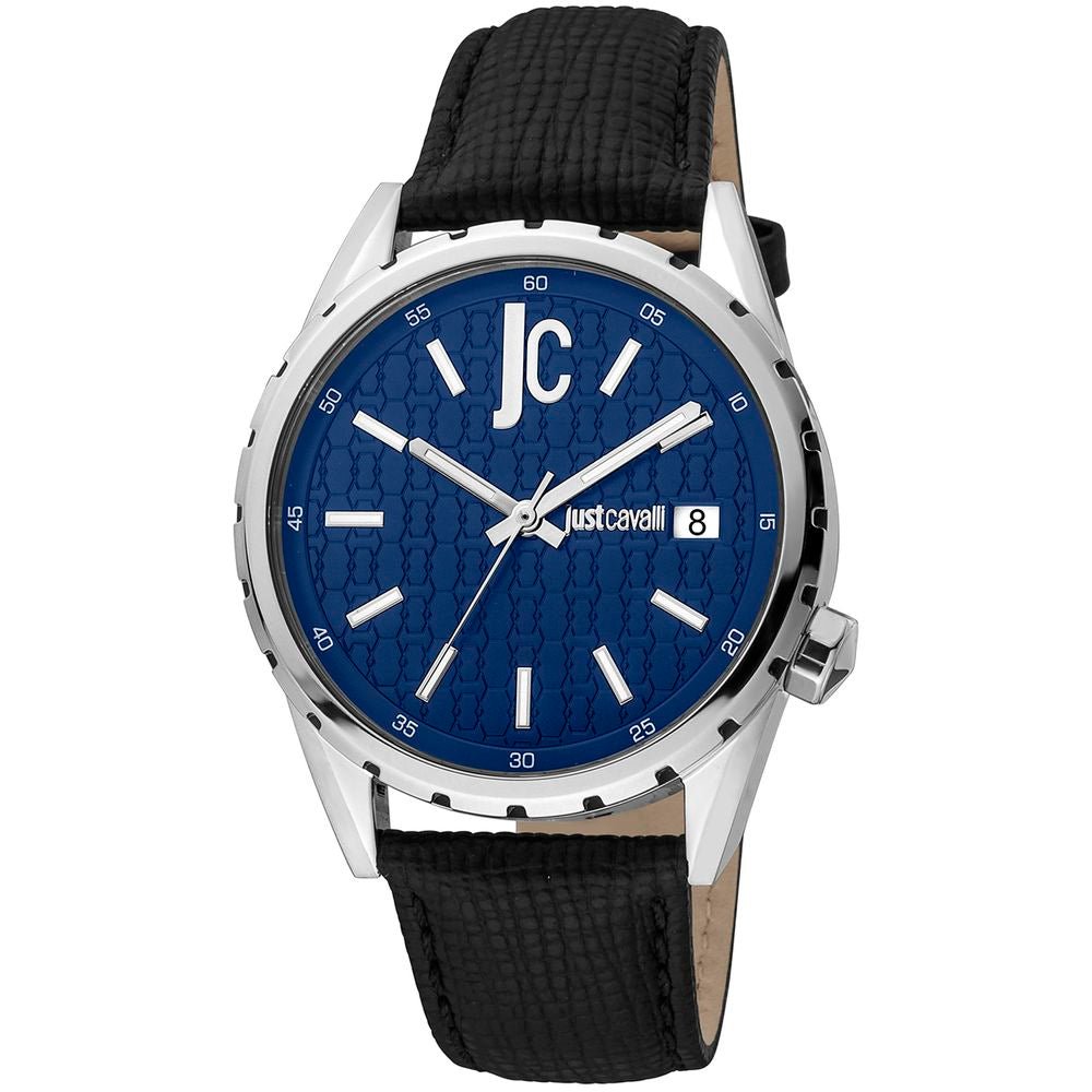 Just Cavalli Black Leather Dress Watch - The Gentlemen's Vault