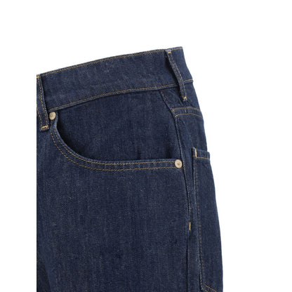 7FOR Blue Cotton Straight - Leg Jeans - The Gentlemen's Vault