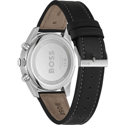 Hugo Boss Black Leather Dress Watch - The Gentlemen's Vault