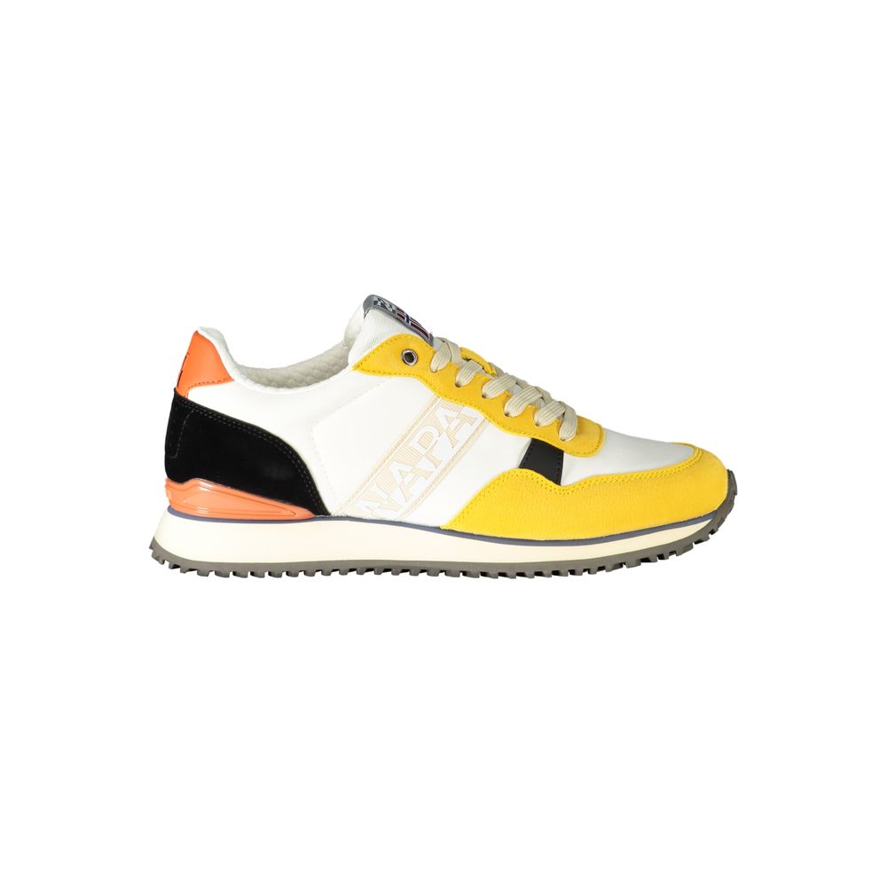 Napapijri Yellow Polyester Sneaker - The Gentlemen's Vault